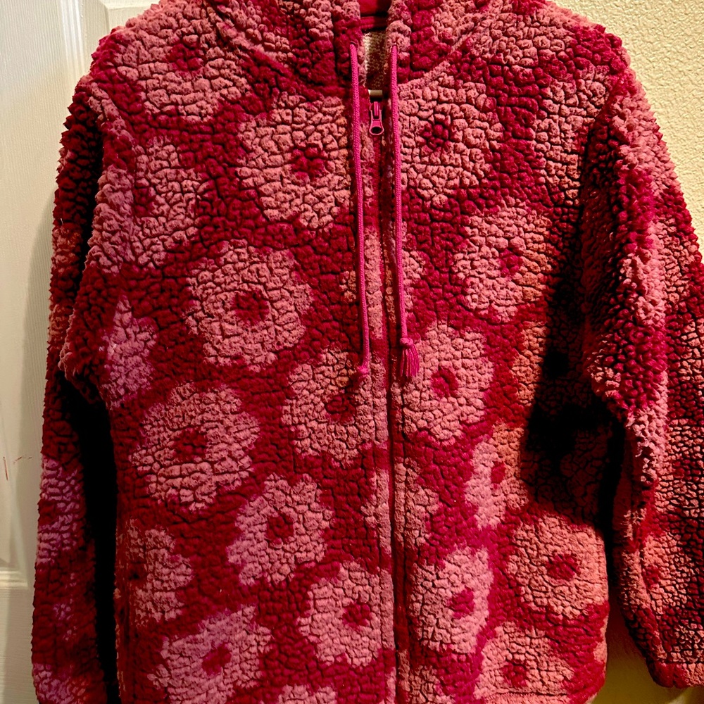 Pink Sherpa zip up